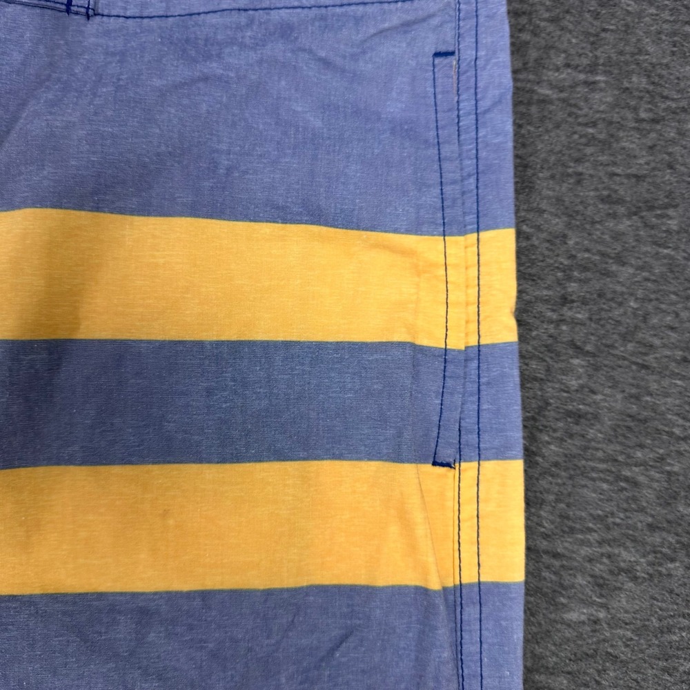 Roundtree & Yorke Swim Trunks Striped Drawstring Swimwear Blue Shorts Size‎ 34 - Picture 5 of 11